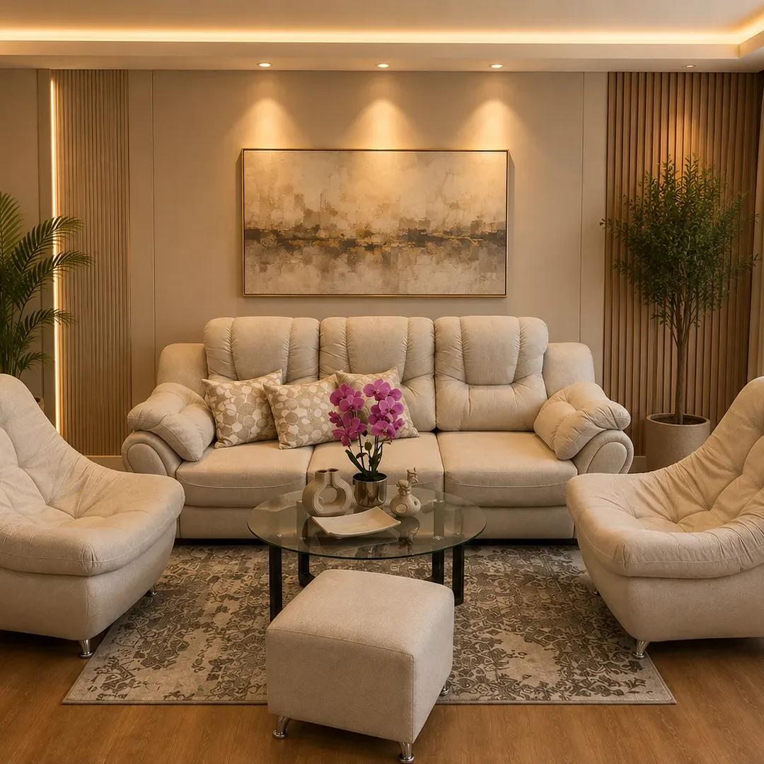 SALA PARIS 3 PTOS GOLD 1275